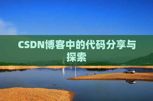 CSDN博客中的代码分享与探索